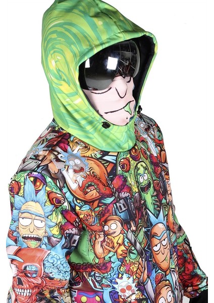 Rick And Morty 1. Kalite Snowboard ve Kayak Montu