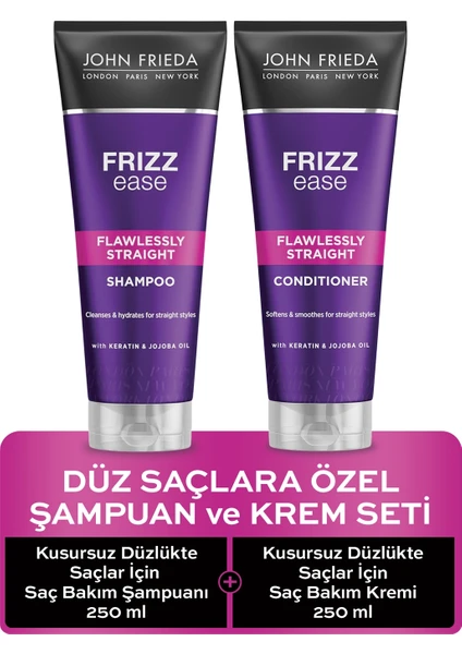 John Frieda Düz Saçlara Özel Şampuan & Krem Set