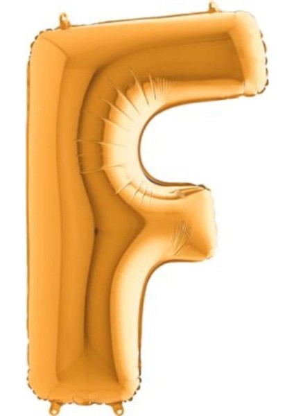 Harf Balon Folyo 100 cm Gold F
