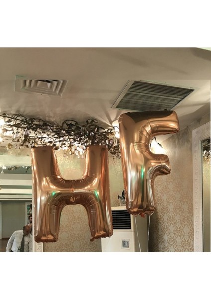 Harf Balon Folyo 100 cm Gold F modelleri