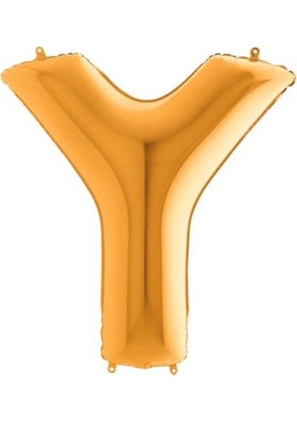 Harf Balon Folyo 100 cm Gold Y