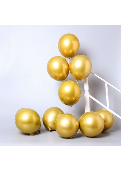 Gold Krom Metalik Balon (Aynalı Balon) 10 Adet