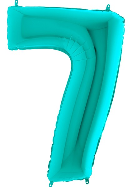 Rakam Balon Folyo 100 cm Tiffany (Yeşil) 7