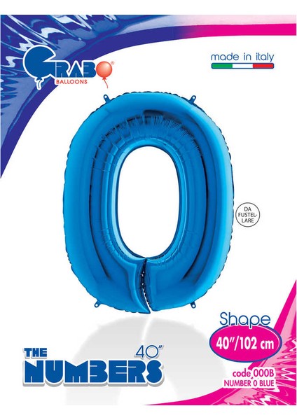 Rakam Balon Folyo 100 cm Mavi 0 fiyatları