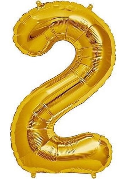 Rakam Balon Folyo Orta Boy 75 cm Gold 2