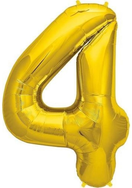 Rakam Balon Folyo Orta Boy 75 cm Gold 4