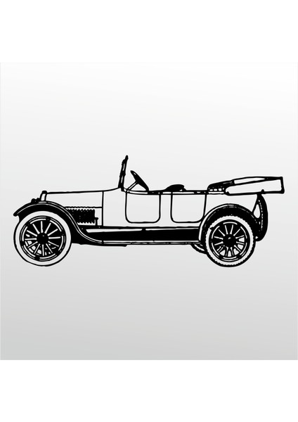 Folyo Sticker Klasik Araba 120 90 cm Uzunluk Dekoratif Sticker