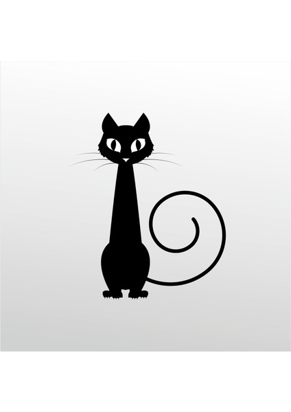 Folyo Sticker Kedi 103 70 cm Uzunluk Dekoratif Sticker