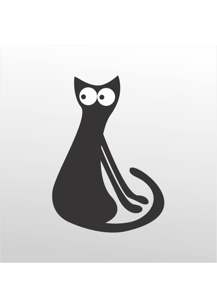 Folyo Sticker Kedi 118 130 cm Uzunluk Dekoratif Sticker