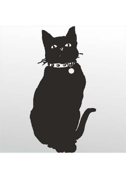 Folyo Sticker Kedi 40 cm Uzunluk Dekoratif Sticker