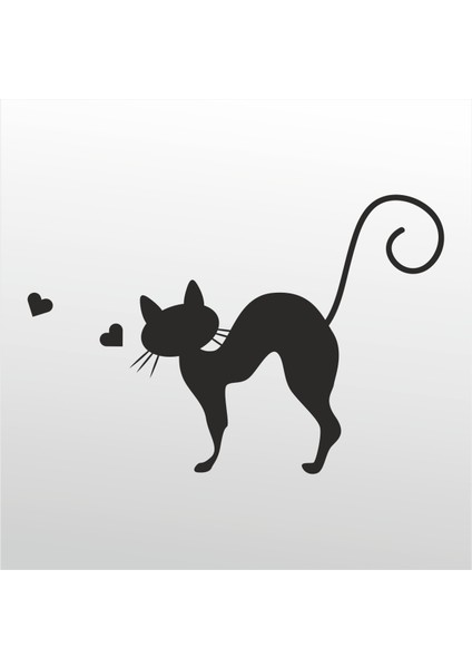 Folyo Sticker Kedi 110 130 cm Uzunluk Dekoratif Sticker