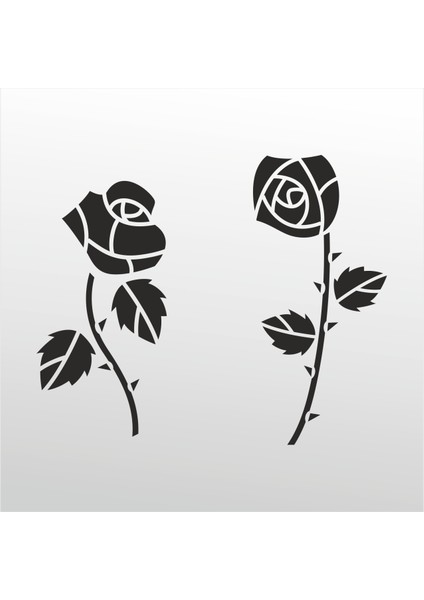 Folyo Sticker Güller 80 cm Uzunluk Dekoratif Sticker