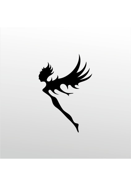 Folyo Sticker Melek Kanatları 70 cm Uzunluk Dekoratif Sticker