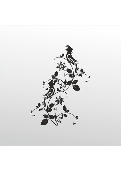 Folyo Sticker Kuş Deseni 104 40 cm Uzunluk Dekoratif Sticker