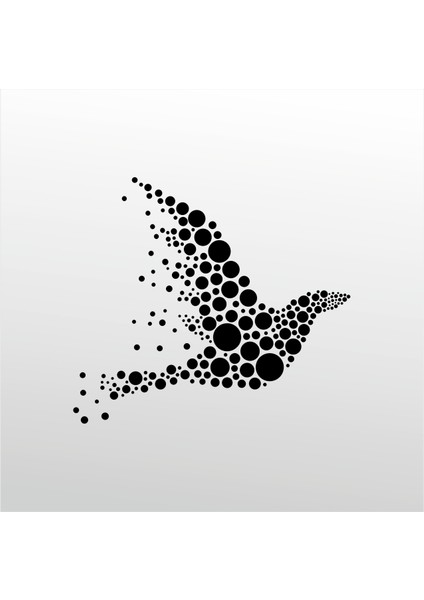 Folyo Sticker Kuş Deseni 90 cm Uzunluk Dekoratif Sticker