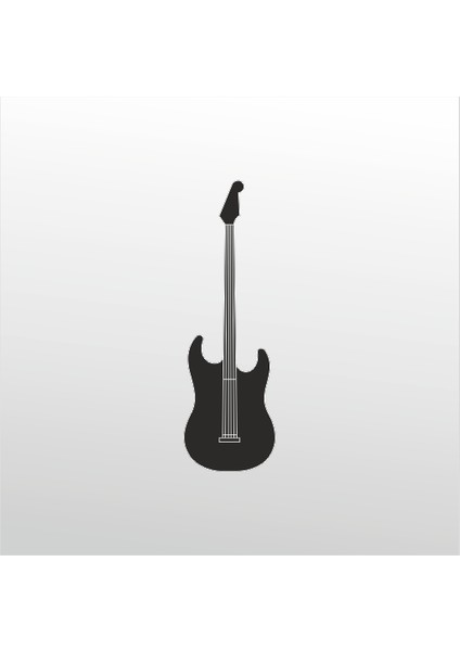 Folyo Sticker Elektro Gitar 40 cm Uzunluk Dekoratif Sticker