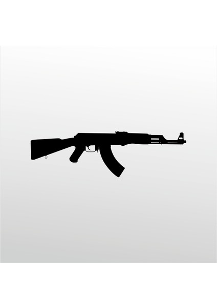 Folyo Sticker AK47 20 cm Uzunluk Dekoratif Sticker