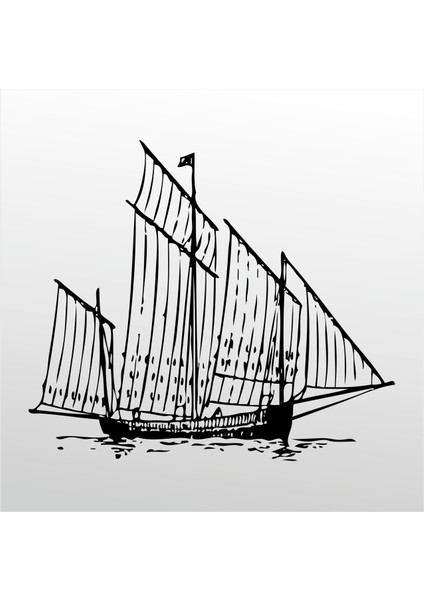 Folyo Sticker Gemi 101 60 cm Uzunluk Dekoratif Sticker