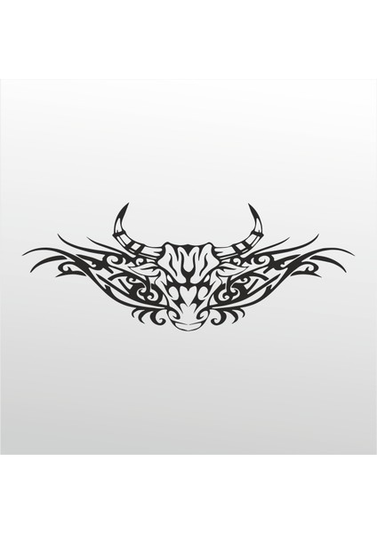 Folyo Sticker Boğa Deseni 40 cm Uzunluk Dekoratif Sticker