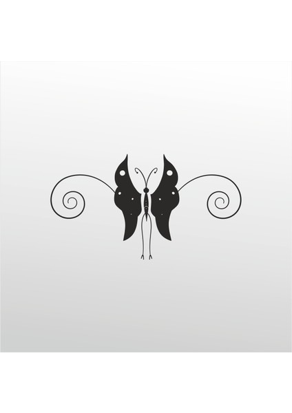 Folyo Sticker Arı Kelebek 60 cm Uzunluk Dekoratif Sticker