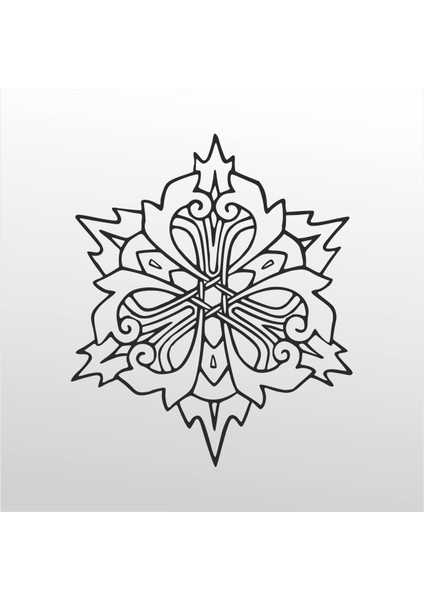 Folyo Sticker Çiçek Deseni 111 80 cm Uzunluk Dekoratif Sticker