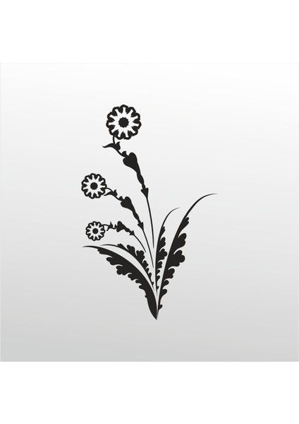 Folyo Sticker Çiçek 105 70 cm Uzunluk Dekoratif Sticker