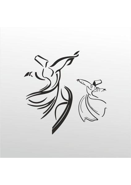 Folyo Sticker Mevlana 160 cm Uzunluk Dekoratif Sticker