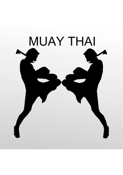 Folyo Sticker Muay Thai 40 cm Uzunluk Dekoratif Sticker