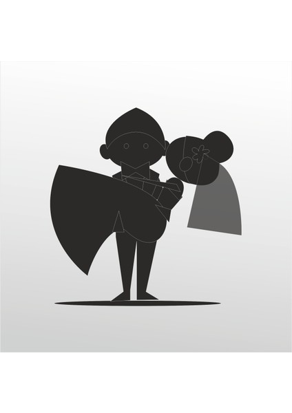 Folyo Sticker Mutlu Çocuk 30 cm Uzunluk Dekoratif Sticker