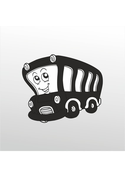 Folyo Sticker Minibüs 40 cm Uzunluk Dekoratif Sticker