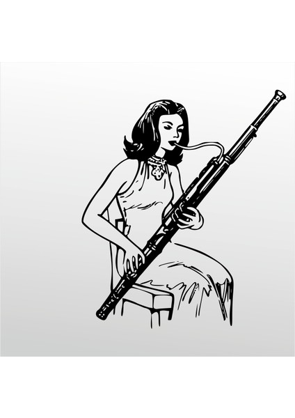 Folyo Sticker Müzik ve Aşk 90 cm Uzunluk Dekoratif Sticker