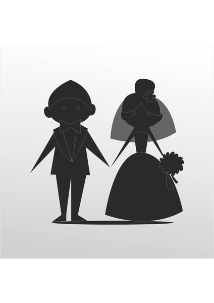 Folyo Sticker Nikah 20 cm Uzunluk Dekoratif Sticker