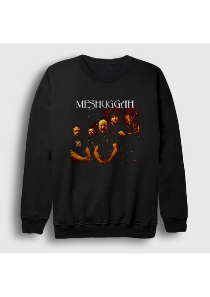 Unisex Siyah Band Meshuggah Sweatshirt