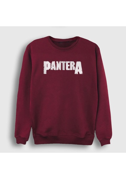 Unisex Bordo Logo Pantera Sweatshirt