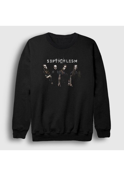 Unisex Siyah Band Septicflesh Sweatshirt