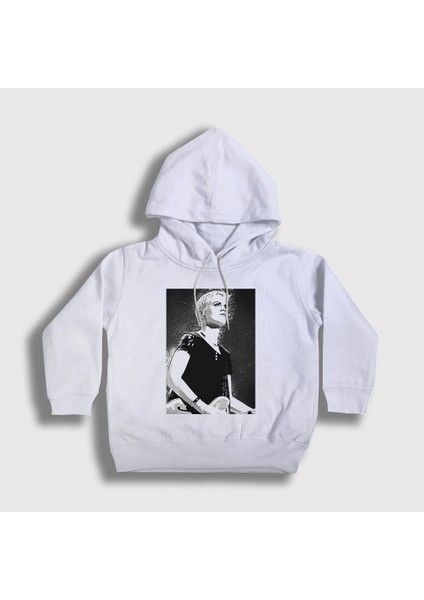 Unisex Çocuk Beyaz Dolores O'riordan The Cranberries Kapüşonlu Sweatshirt