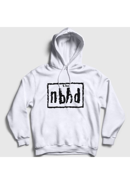 Unisex Beyaz The Nbhd The Neighbourhood Kapüşonlu Sweatshirt