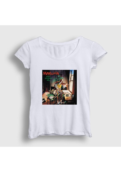 Kadın Beyaz Tear Marillion T-Shirt