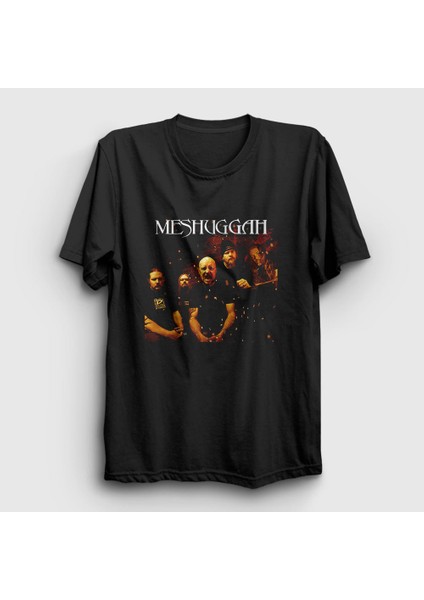 Unisex Siyah Band Meshuggah T-Shirt