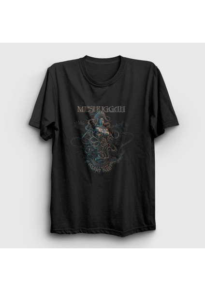 Unisex Siyah Violent Meshuggah T-Shirt