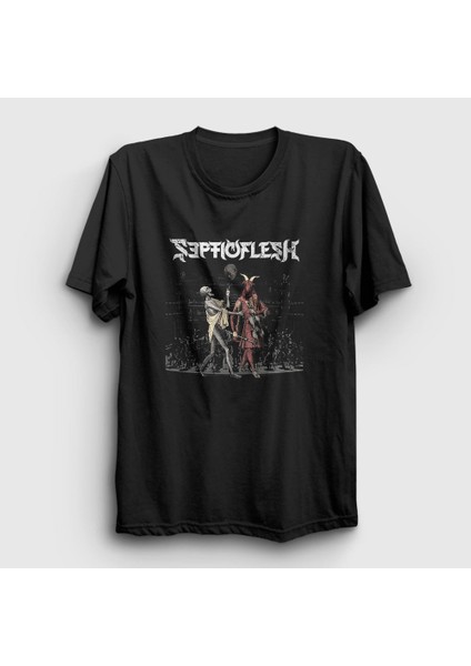 Unisex Siyah Infernus Septicflesh T-Shirt