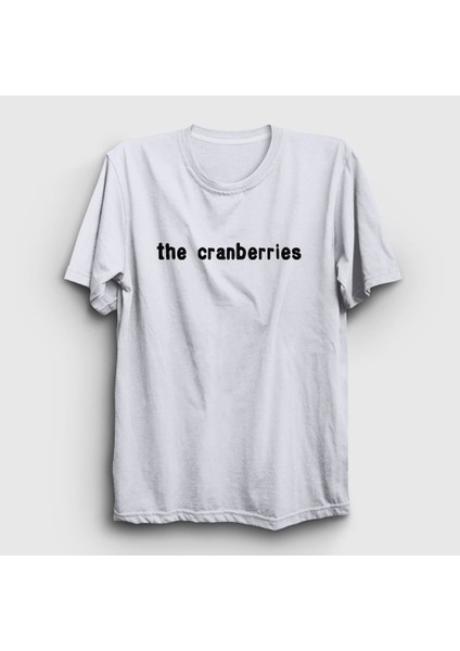 Unisex Beyaz Logo The Cranberries T-Shirt