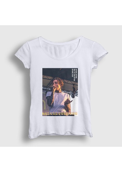 Kadın Beyaz Jesse Rutherford The Neighbourhood T-Shirt