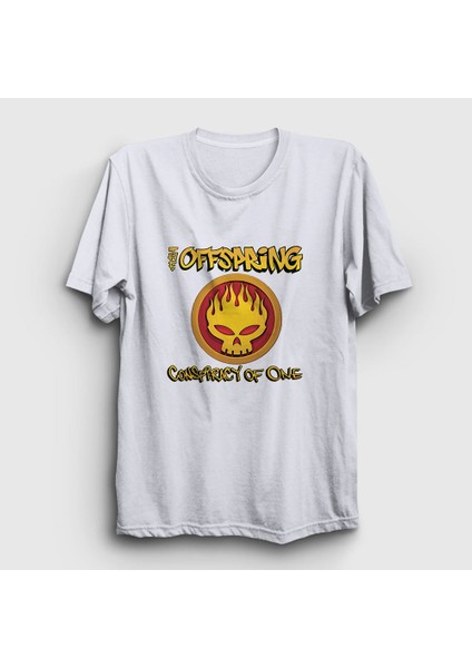 Unisex Beyaz Conspiracy The Offspring T-Shirt