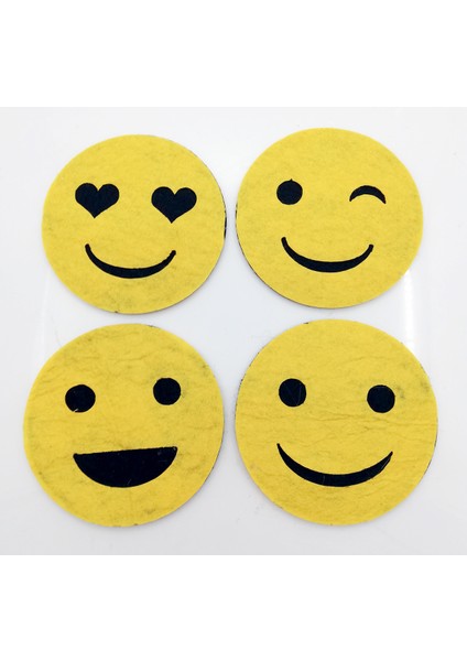 Bardak Altlığı Keçe EMOJI&NBSP;SARI&NBSP;61144