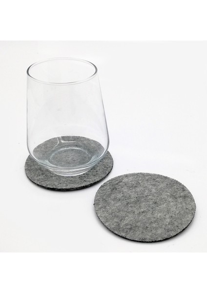 Bardak Altlığı Keçe YUVARLAK GRI 61099