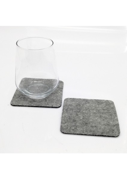 Bardak Altlığı Keçe KARE GRI 61069
