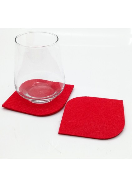 Bardak Altlığı Keçe Oval KÖŞE KIRAZ 61033