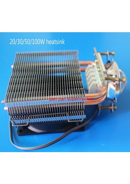 20W-100W LED Için Isı Emici Alüminyum Fanlı Hibrit Radyatör Soğutucu 60-80° Lensli Set fiyatları