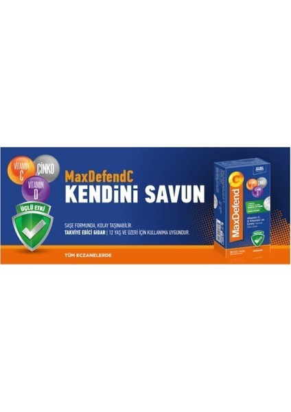 Maxdefend Vitamin C Vitamin D ve Çinko fiyatları